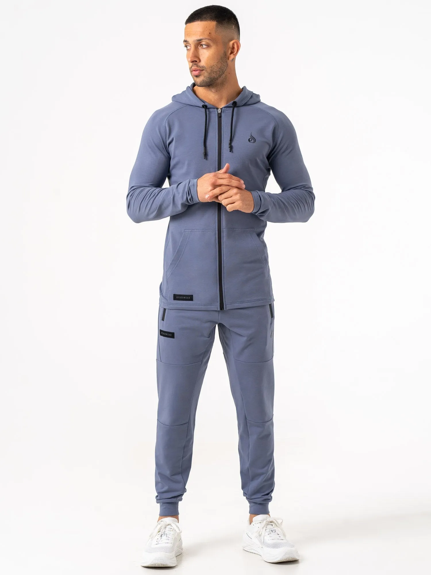 Endurance Zip Up Jacket - Denim Blue