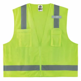 Ergodyne 24501 8249Z-S XS Lime Class 2 Economy Surveyors Vest - Single Size