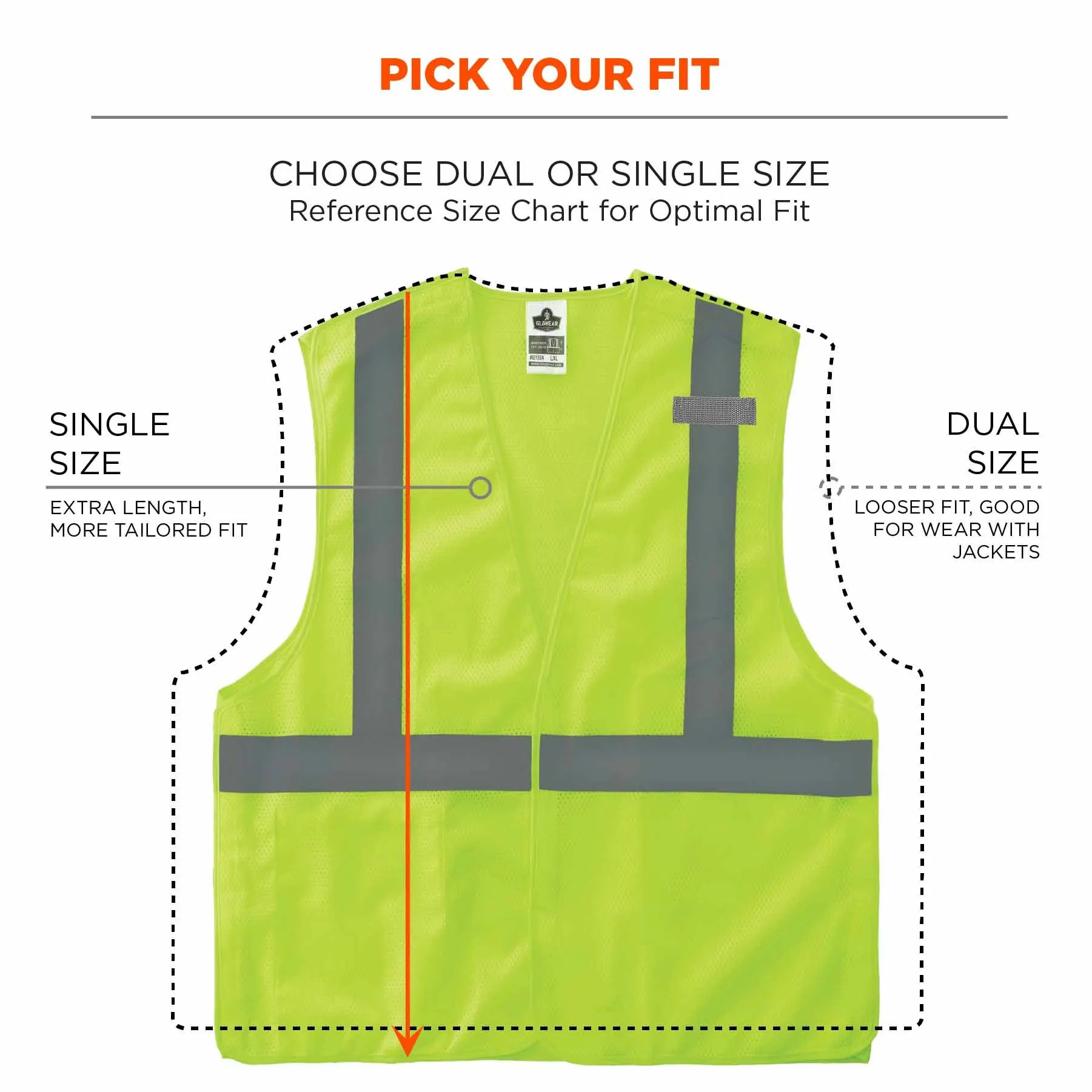 Ergodyne 24542 8215BA-S S Lime Class 2 Economy Breakaway Mesh Vest - Single Size