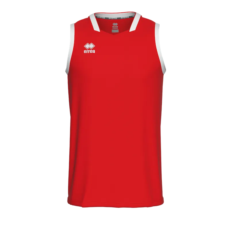 ERREA MAGIC BASKETBALL VEST RED WHITE