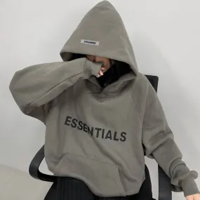 Essentials Fear Of God - Dark Oatmeal Hoodie 2.0