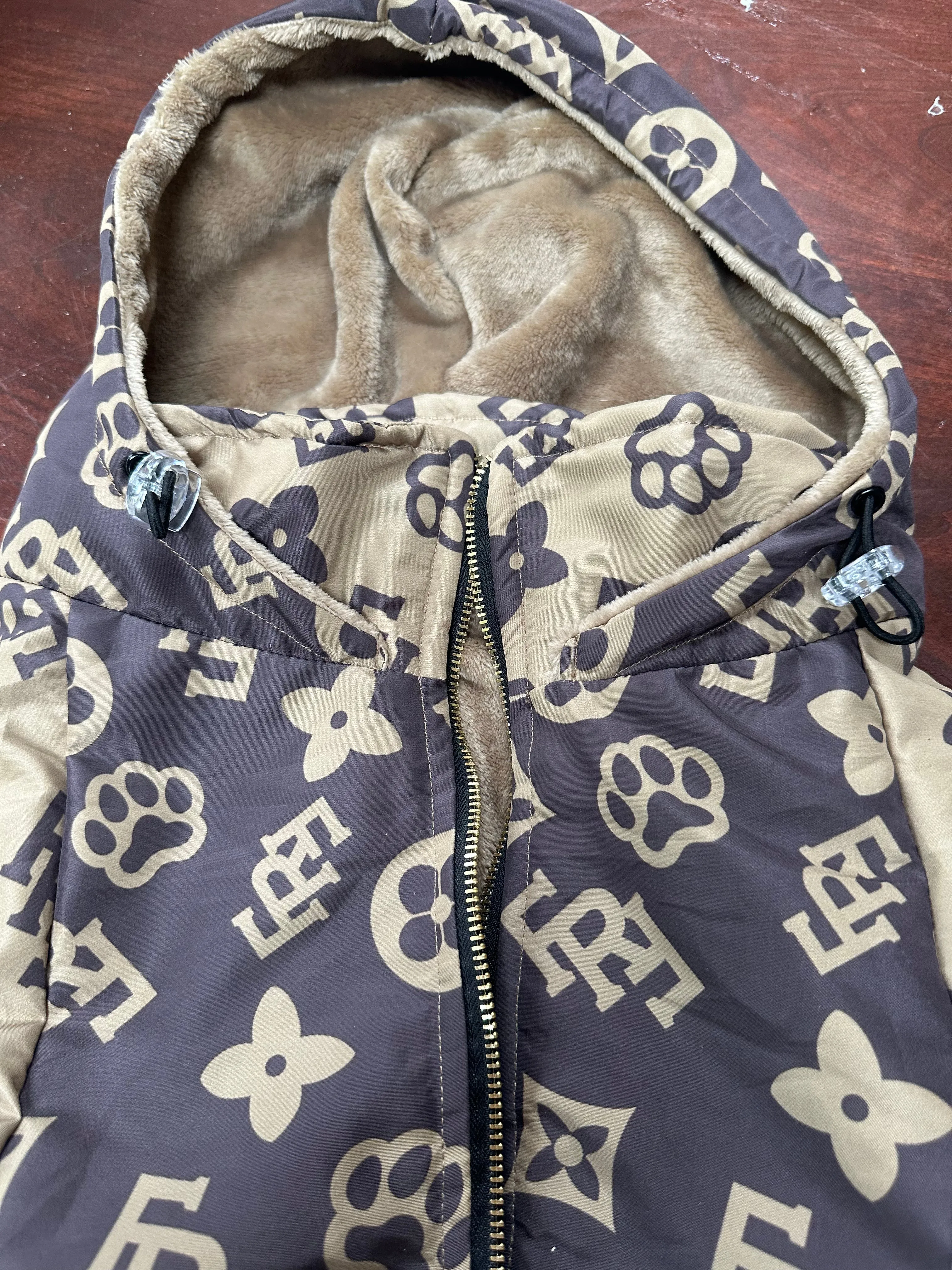 Fan Faves Matching Human Water Resistant Jacket with Luxury Fleece Lining (can be made in any pattern)