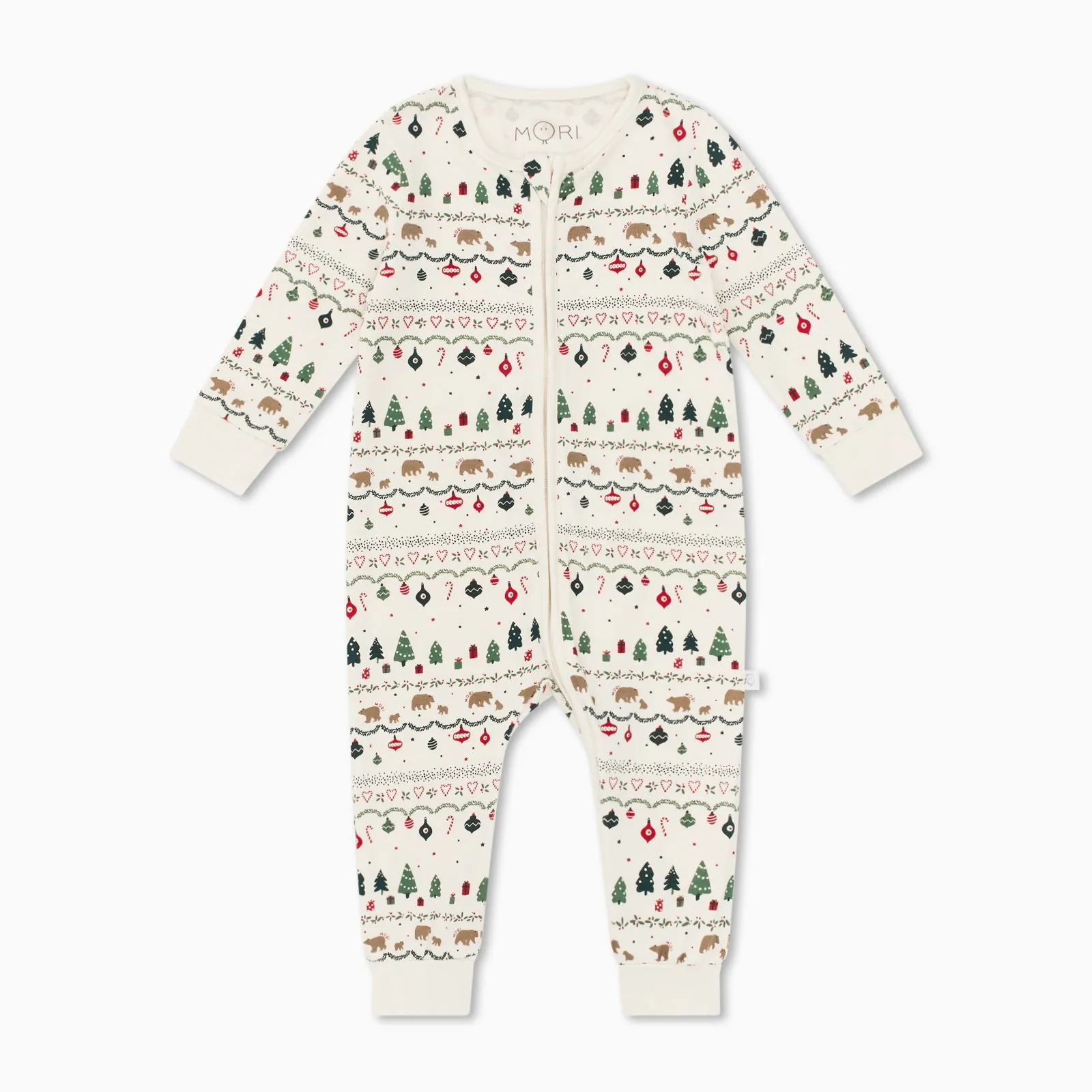 Festive Fair Isle Clever Zip Romper