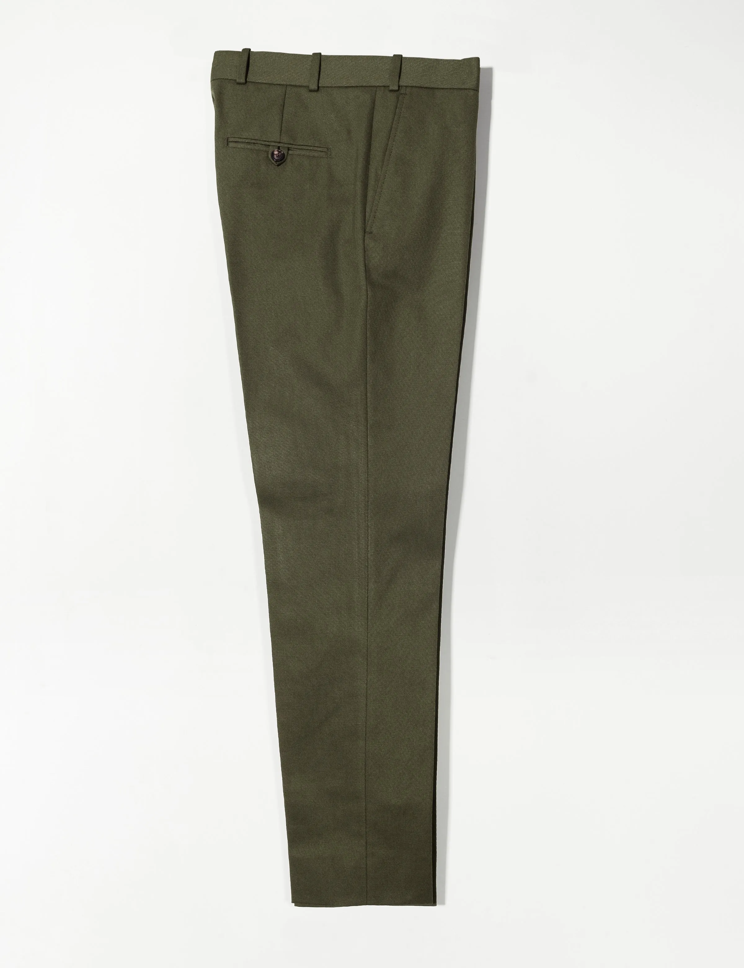 FINAL SALE: BKT50 Tailored Trousers in Cavalry Twill - Olive