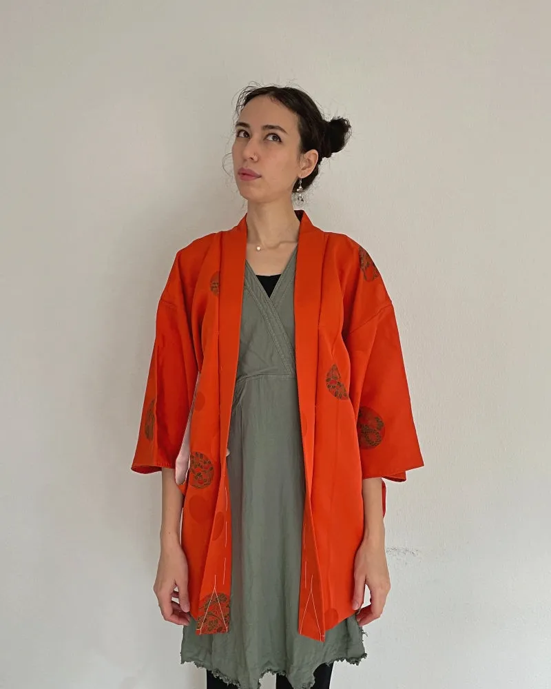 Flowers In Circle Haori Kimono Jacket