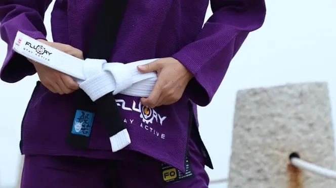 FLUORY ENLIGHTENMENT BJJF09 JIU JITSU GI WOMAN SIZE F0-F2 PURPLE