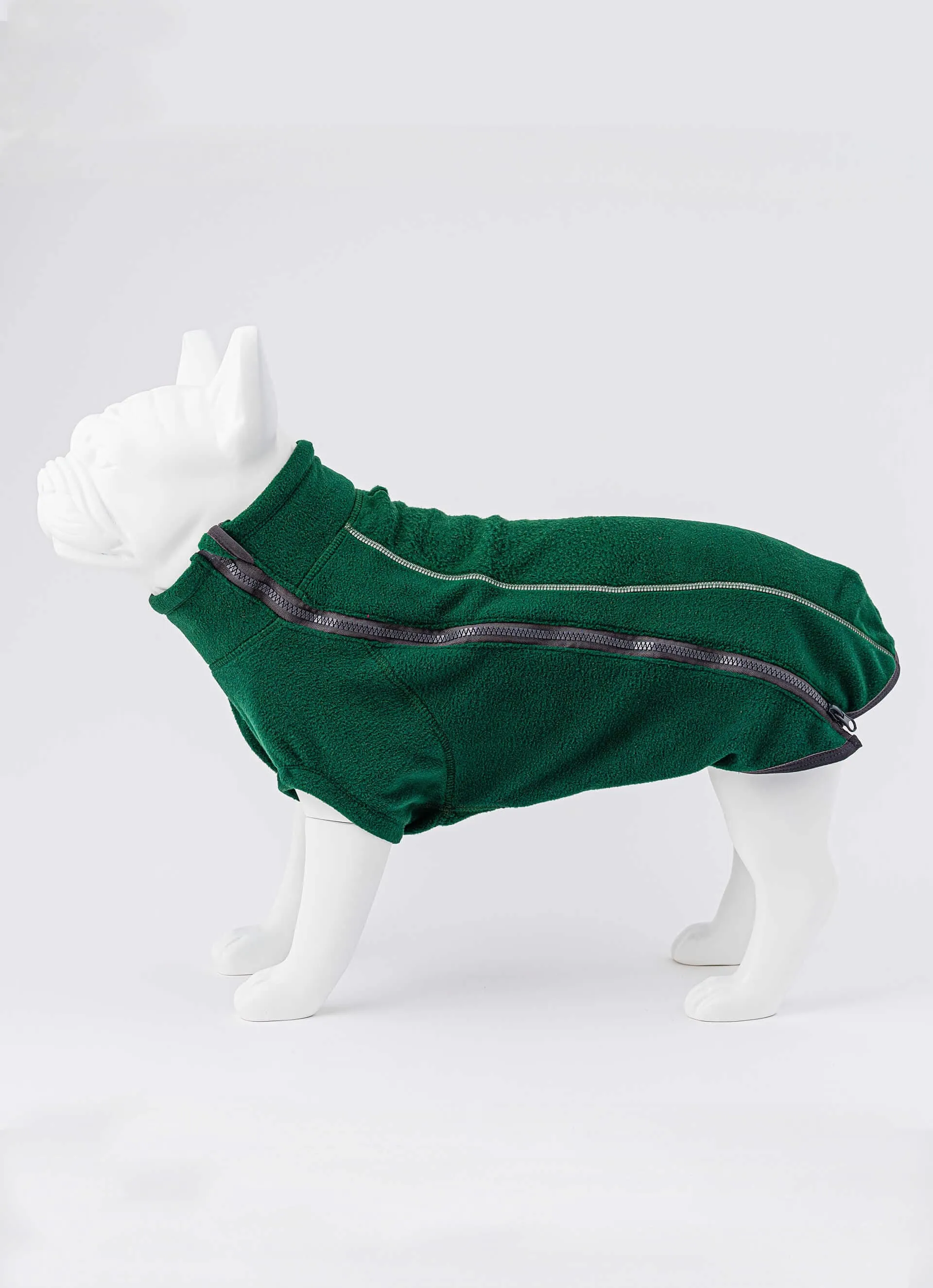 Forest Green Cosy Warm Fleece Dog Jacket