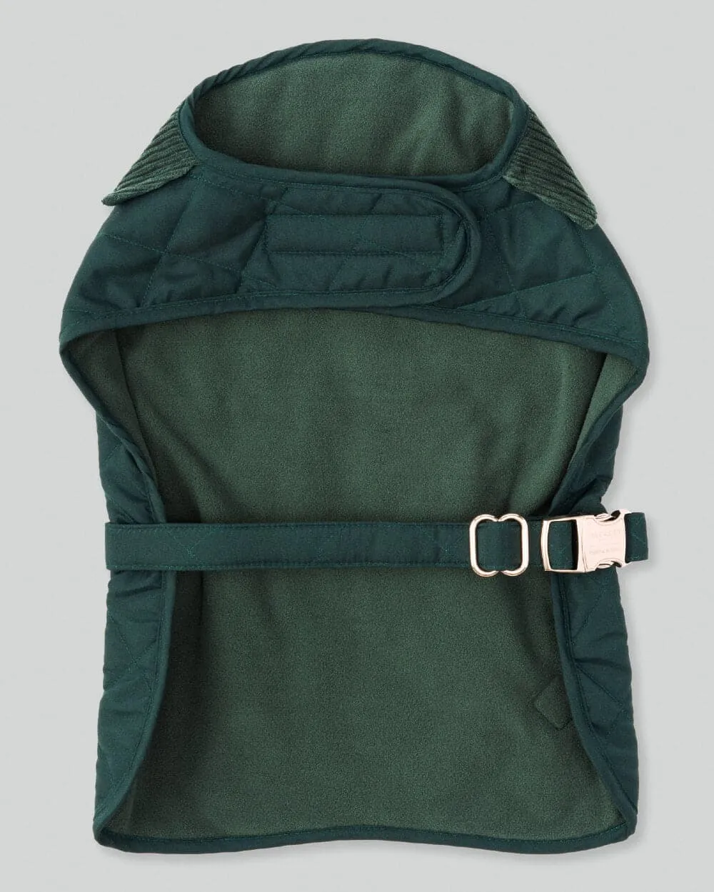 Forest Green Quilted Dog Jacket