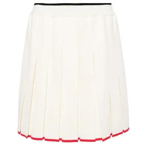 Full Needle Stitch Mini Pleated Skirt