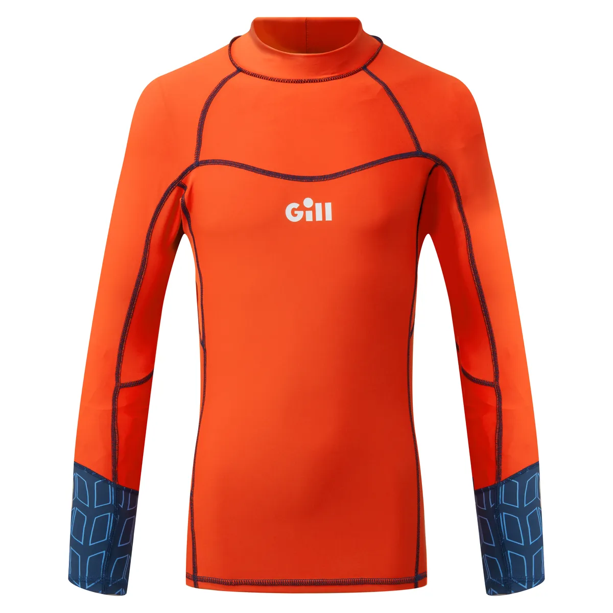 Gill Pro Rash Vest LS UV  shirt lange mouwen oranje junior