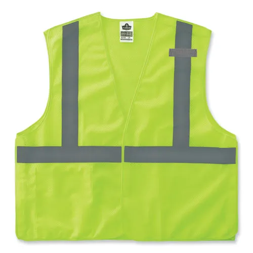 Glowear 8215ba-s Single Size Class 2 Economy Breakaway Mesh Vest, Polyester, 4x-large, Lime, Ships In 1-3 Business Days