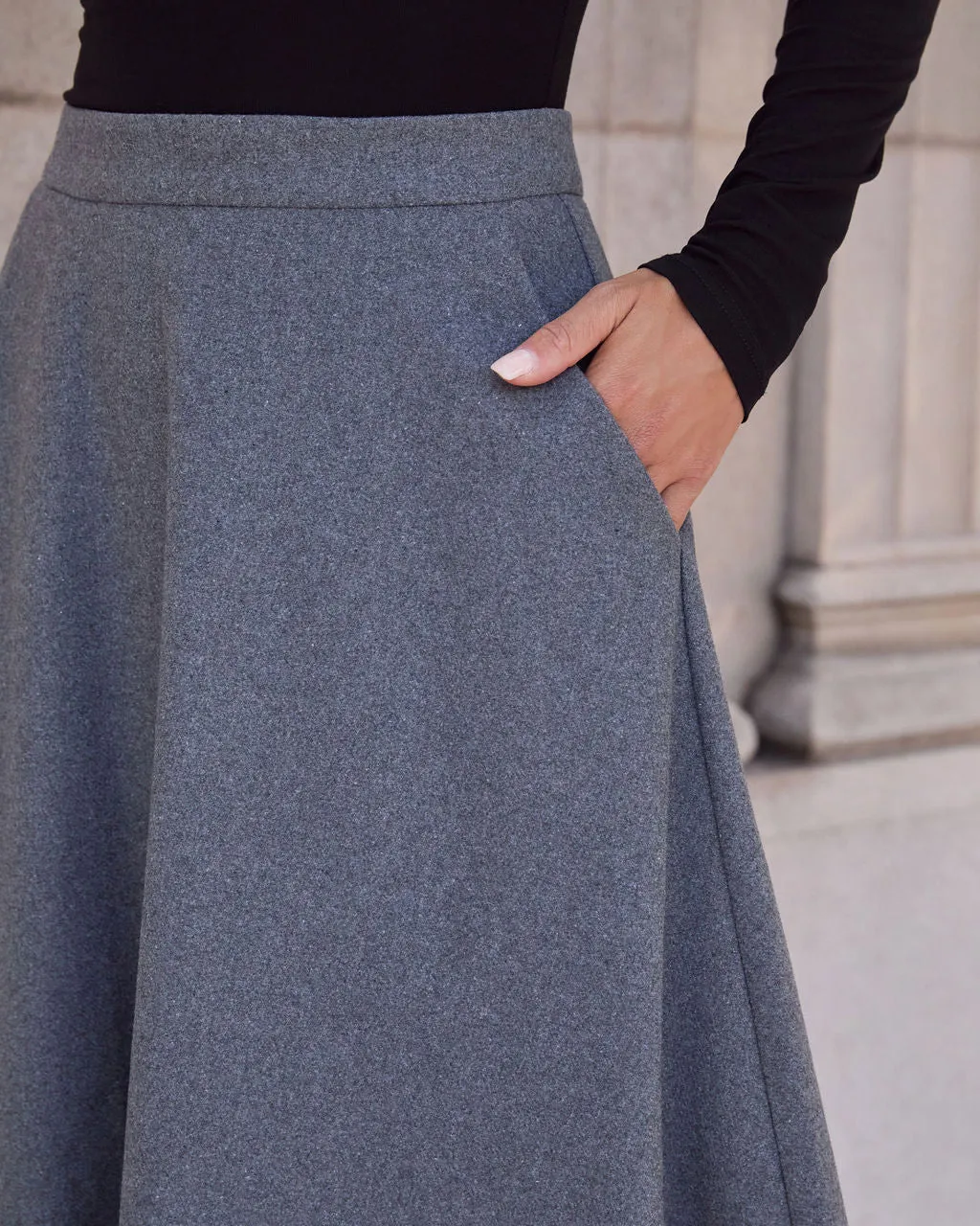 Good Graces Pleated Midi Skirt