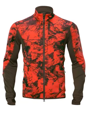 HARKILA Wildboar Pro Camo Fleece Jacket - Mens - AXIS MSP Wildboar Orange / Shadow Brown