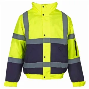 Hi-Vis Reflective 2-Tone Bomber Jacket