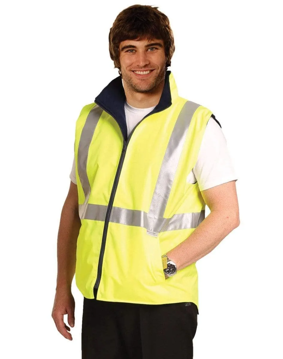 Hi-vis Reversible Safety Vest With 3m Tapes SW19A