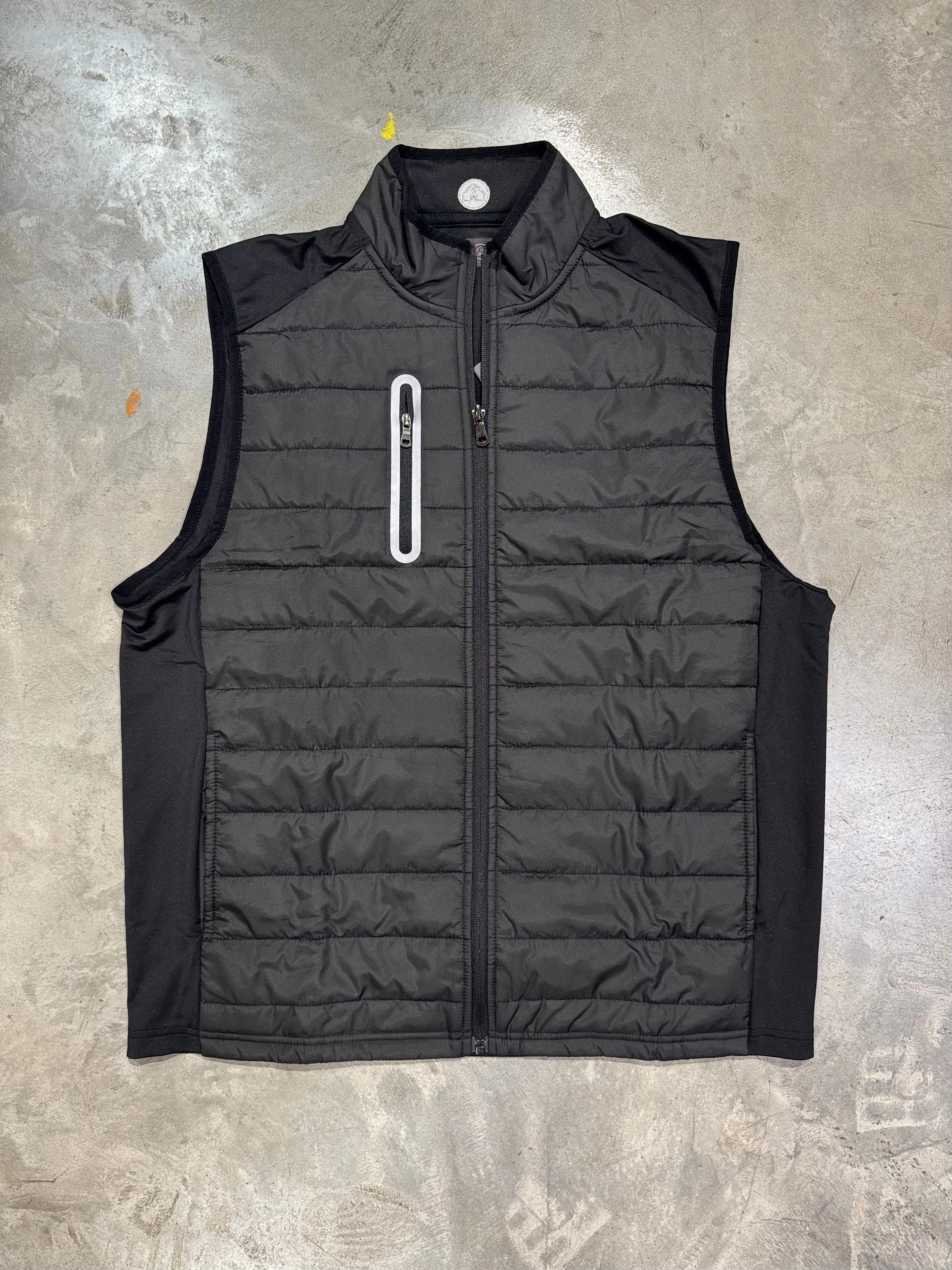 Home Bound Black Puffer Athletic Vest