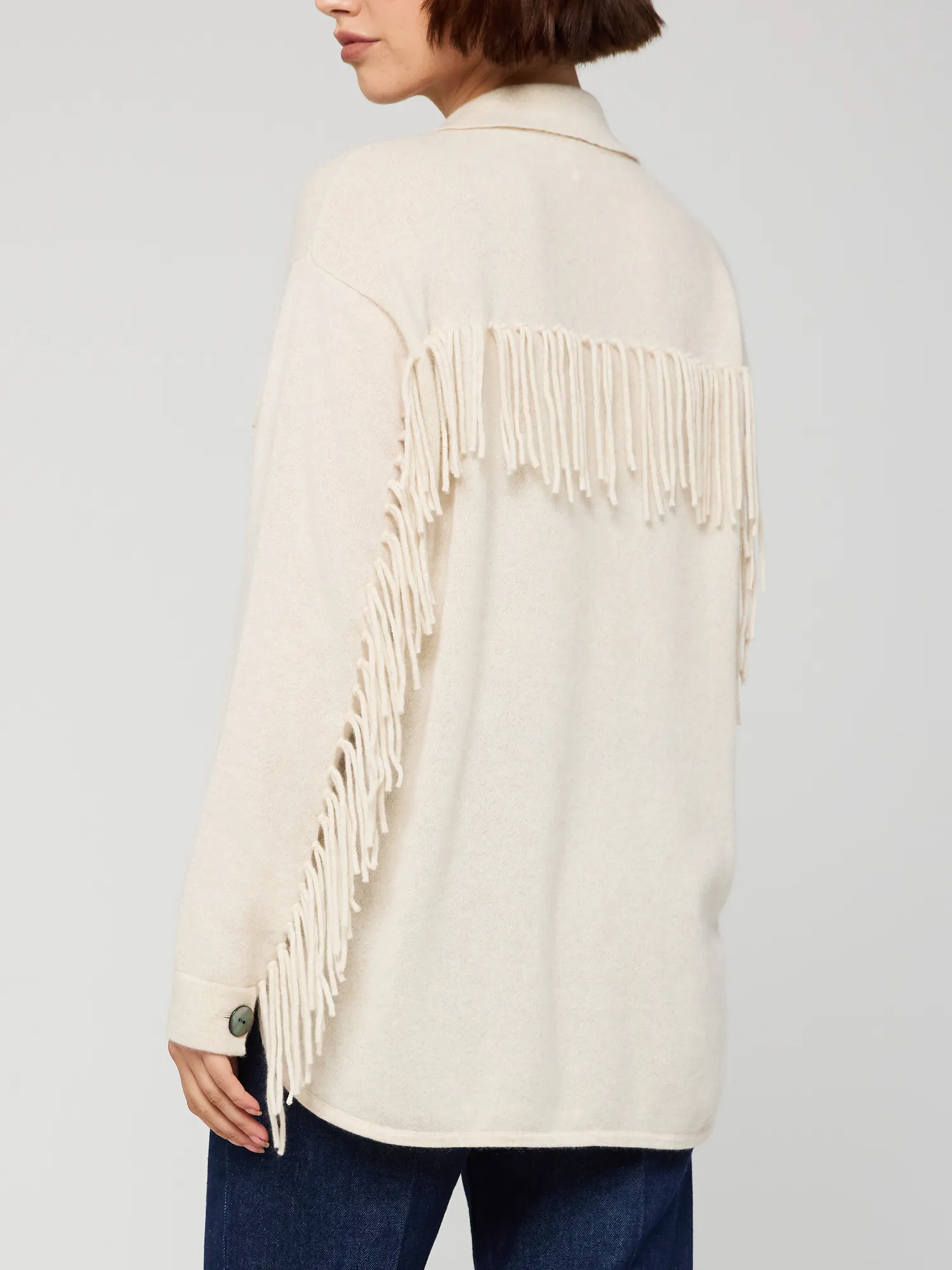 Imogen Fringe Cashmere Jacket