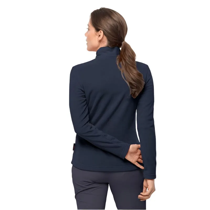 Jack Wolfskin Gecko Women's 1/4 Zip Fleece - Midnight Blue