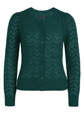 Jacquard gebreid vest | King Louie Yoke tosca pine green