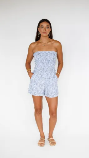 Kamea Romper / Mamba Blue