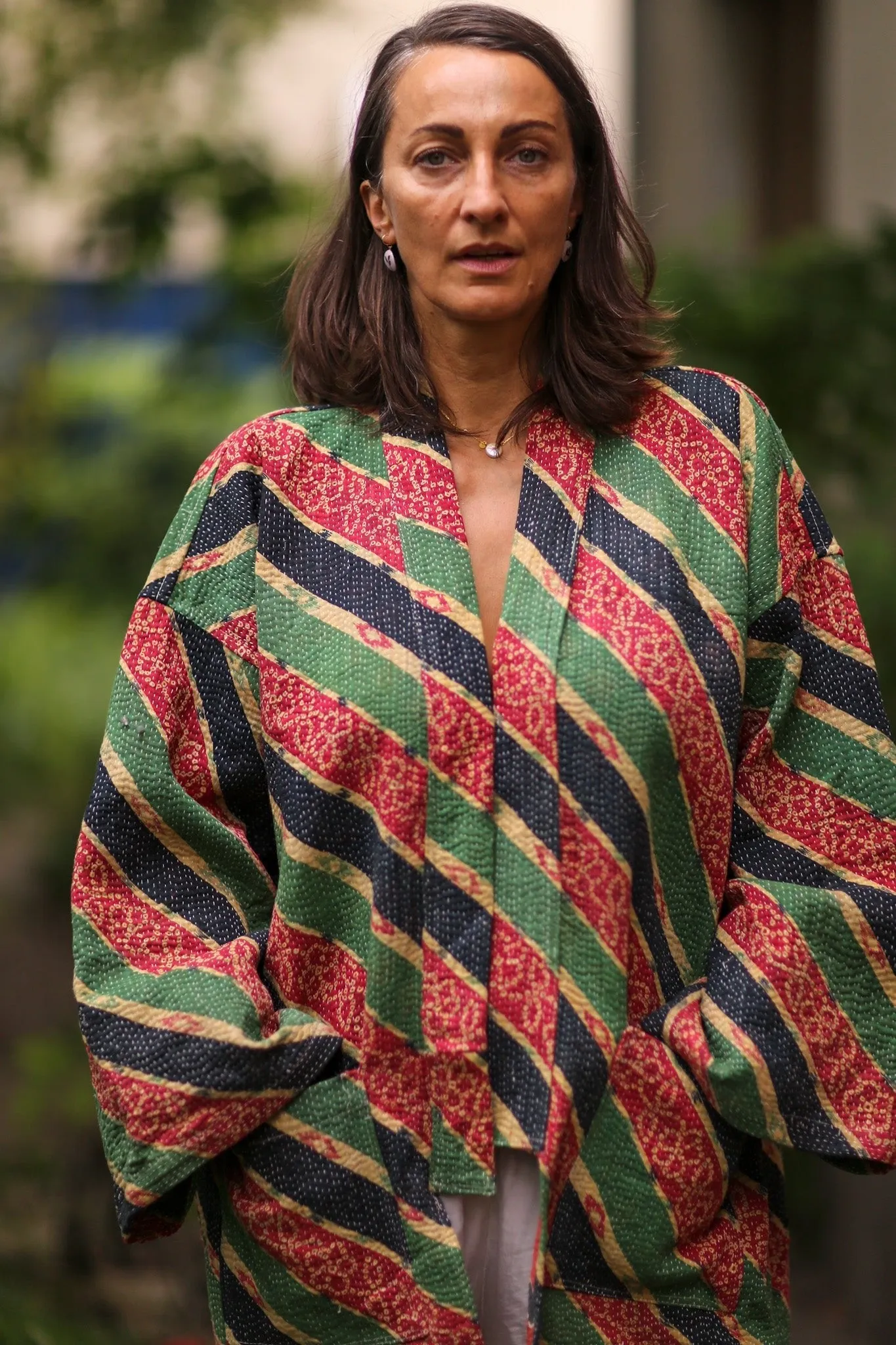 KANTHA KIMONO JACKET INIZ