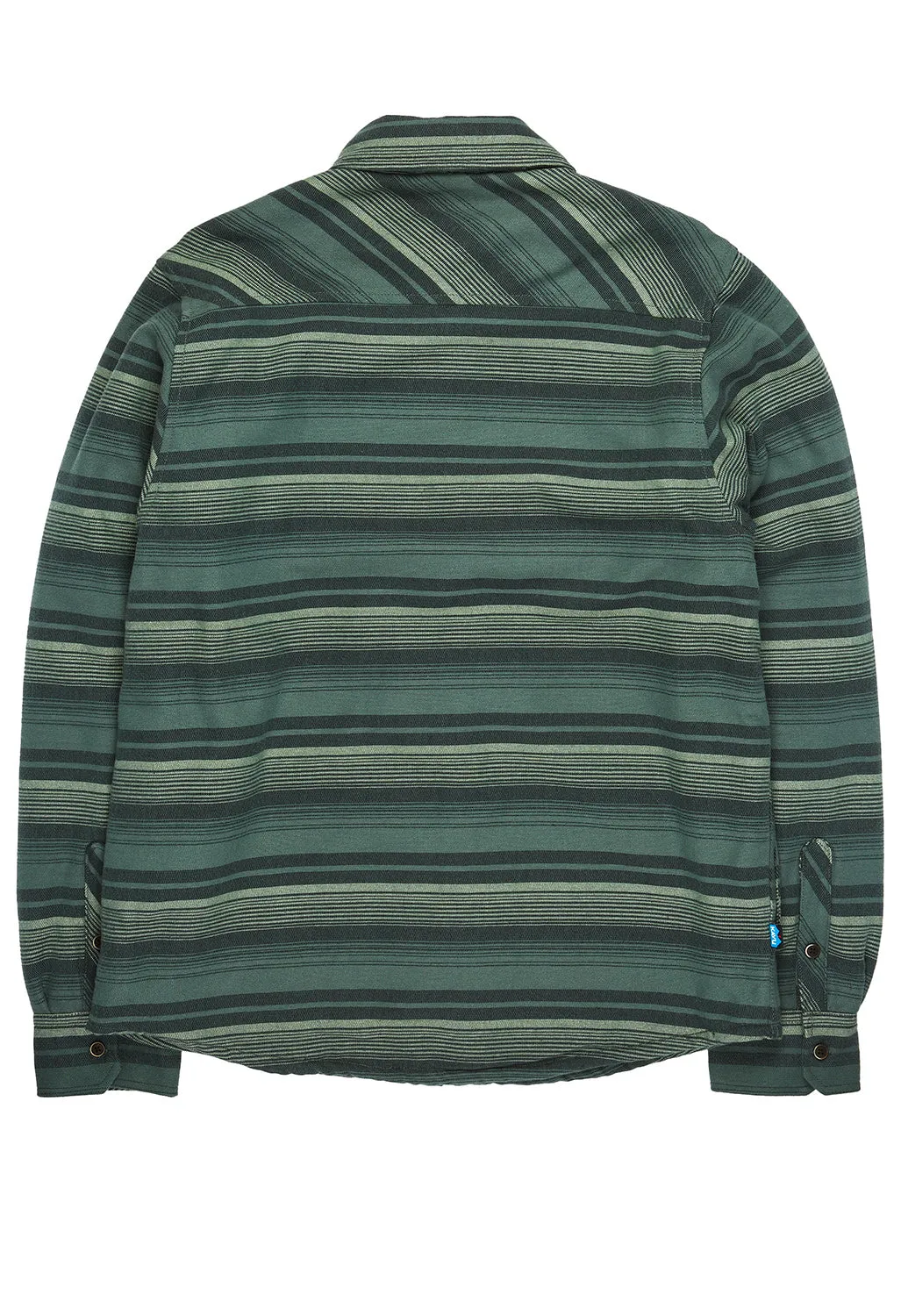 KAVU Men's Eagle Pine Shirt Jacket - Dark Forest Stripe