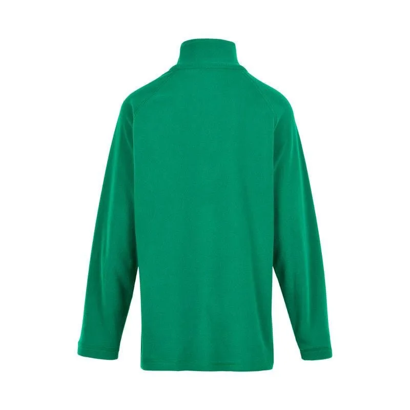 Kid's Half Zip Pullover Fleece Sweater: Golf Green