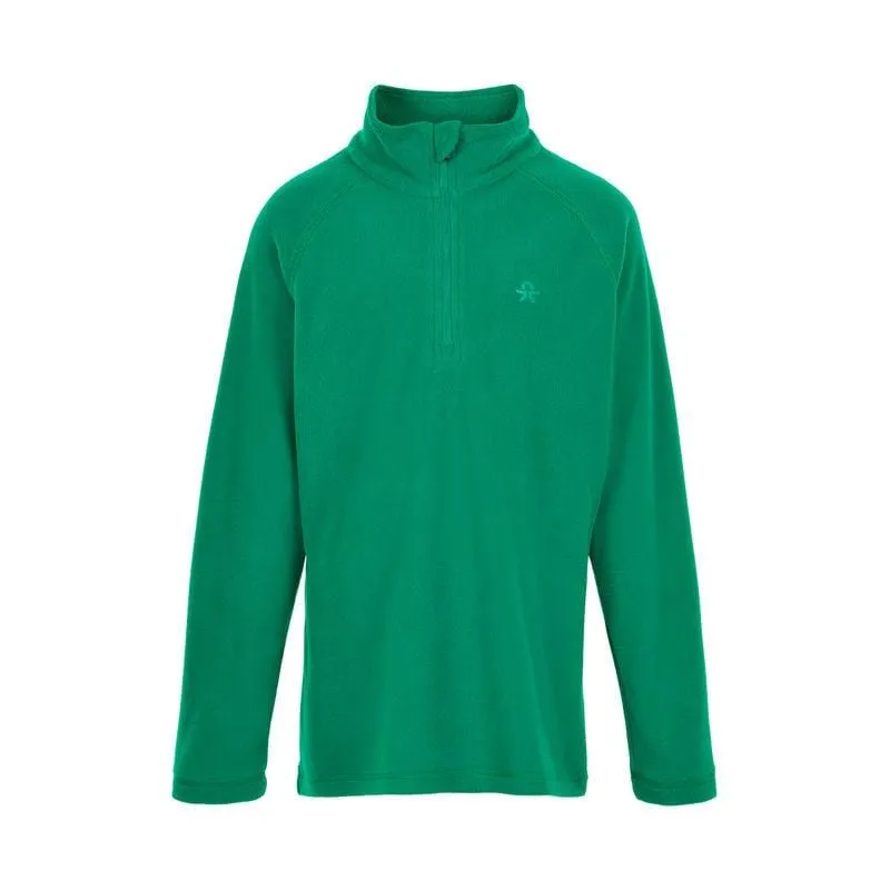 Kid's Half Zip Pullover Fleece Sweater: Golf Green