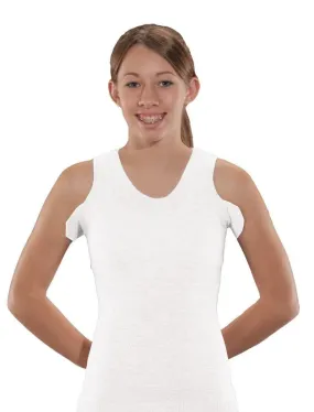 Knit-Rite - Unisex Seamless Vest Torso Interface for Brace - V-Neck with Double Axilla Flaps