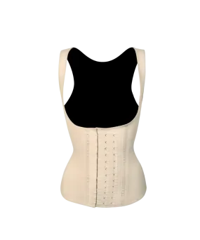 Latex Long Vest Waist Trainer Ivory