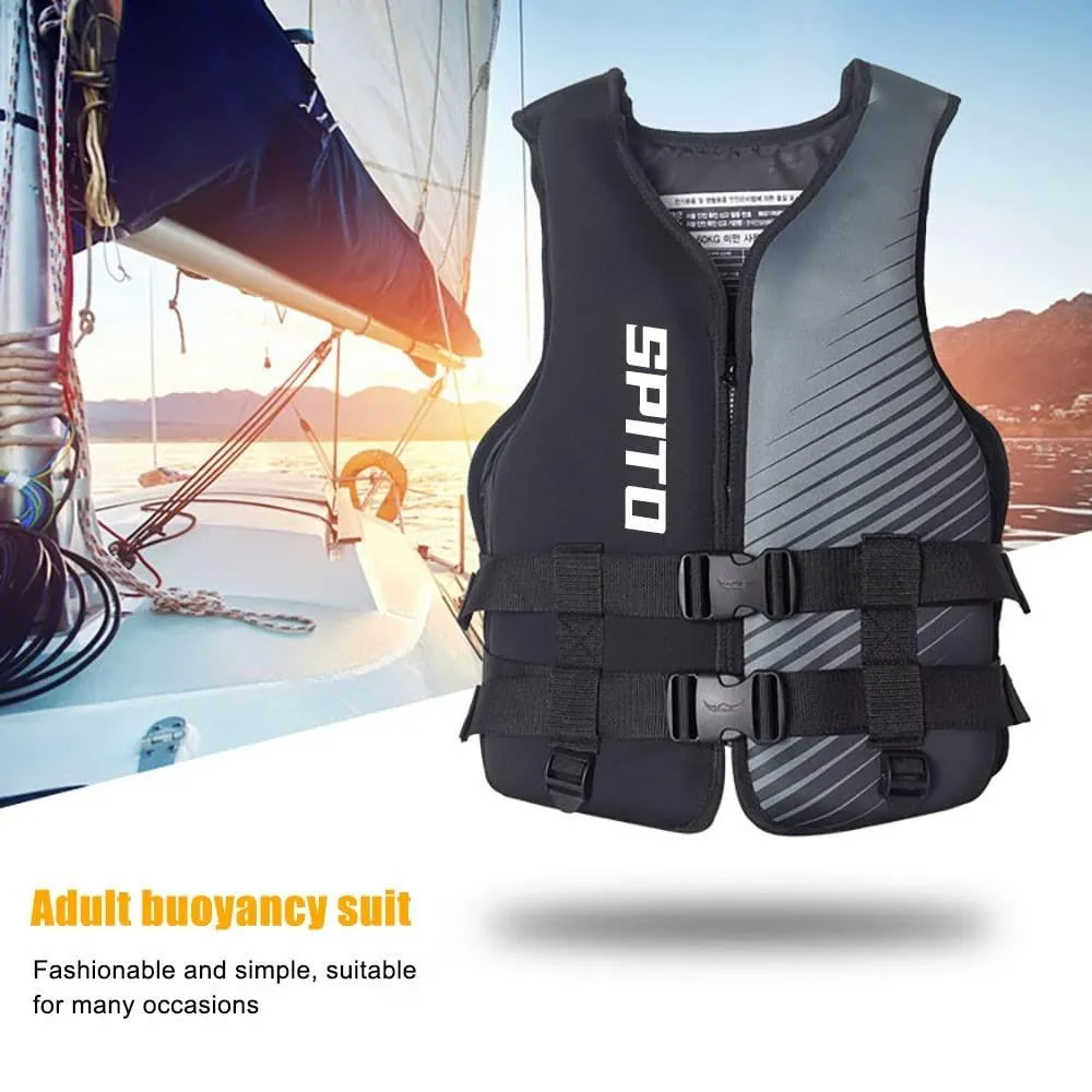 Life Jackets Vest, Adult Adjustable Safety Breathable Swimming Vest