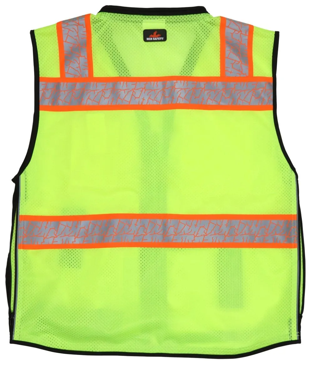 Lime,Class2,Solid Front, Mesh Back S