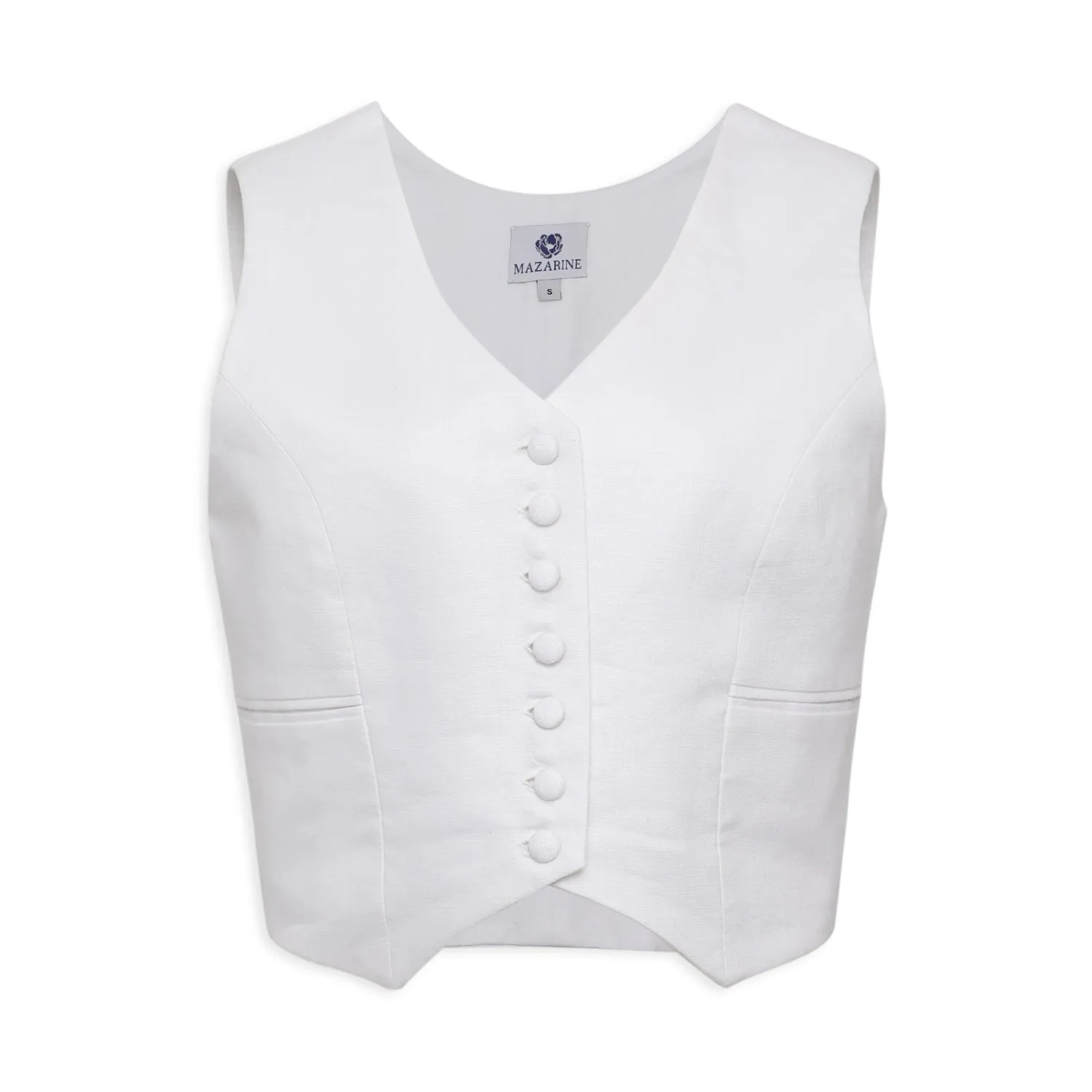 Linen Fitted Vest