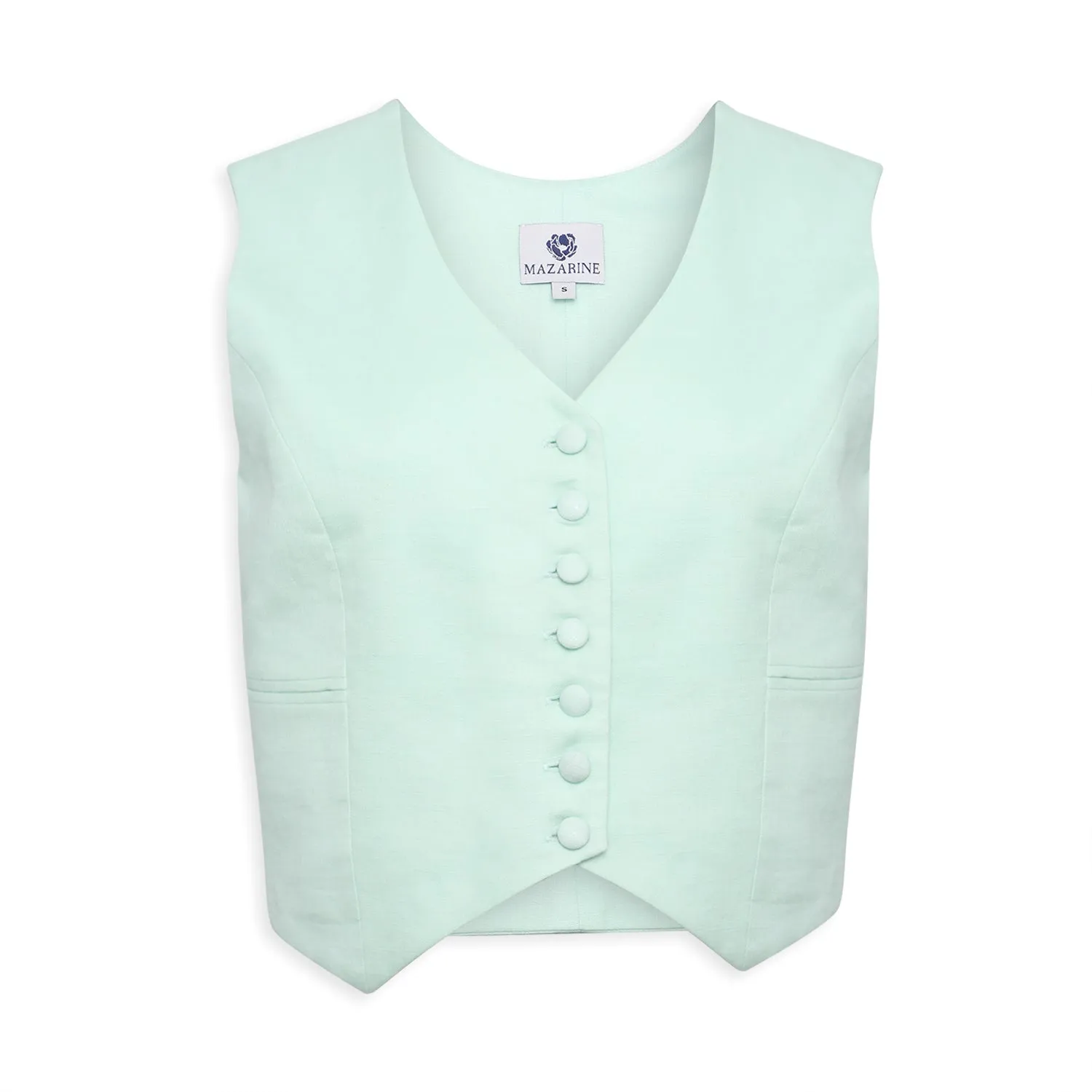 Linen Fitted Vest