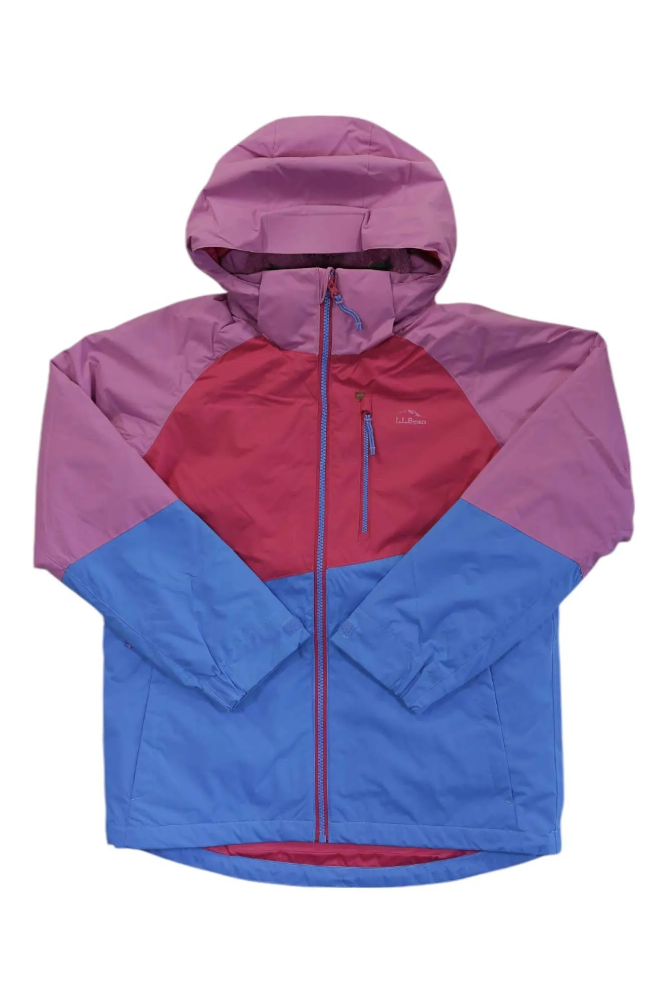 L.L.Bean Kids' Fleece Lined Colorblock 3-In-1 Jacket