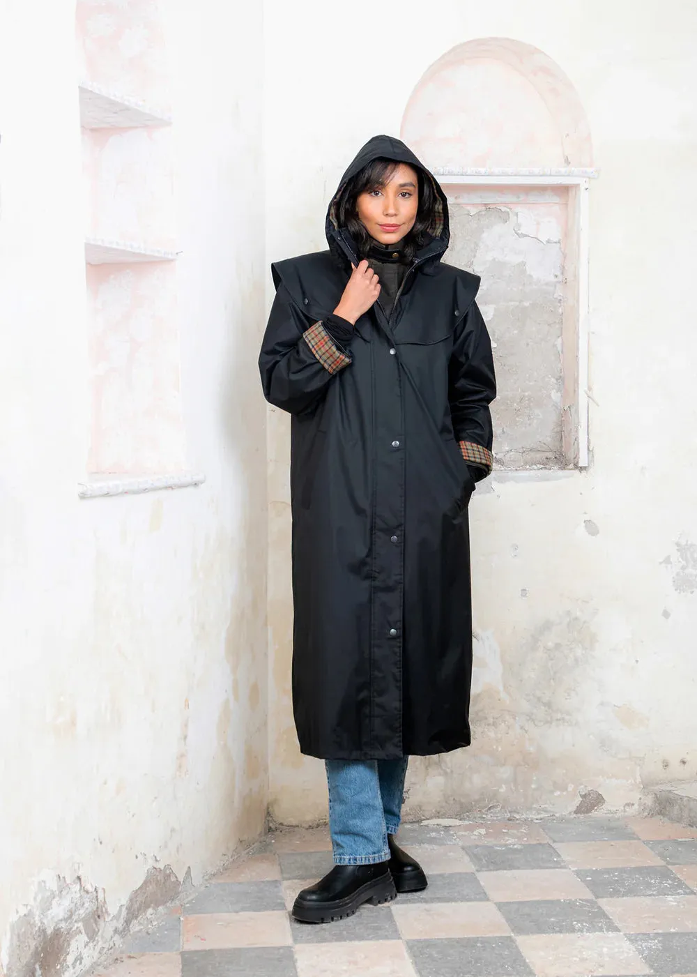 Malvern Ladies Waterproof Coat - Black