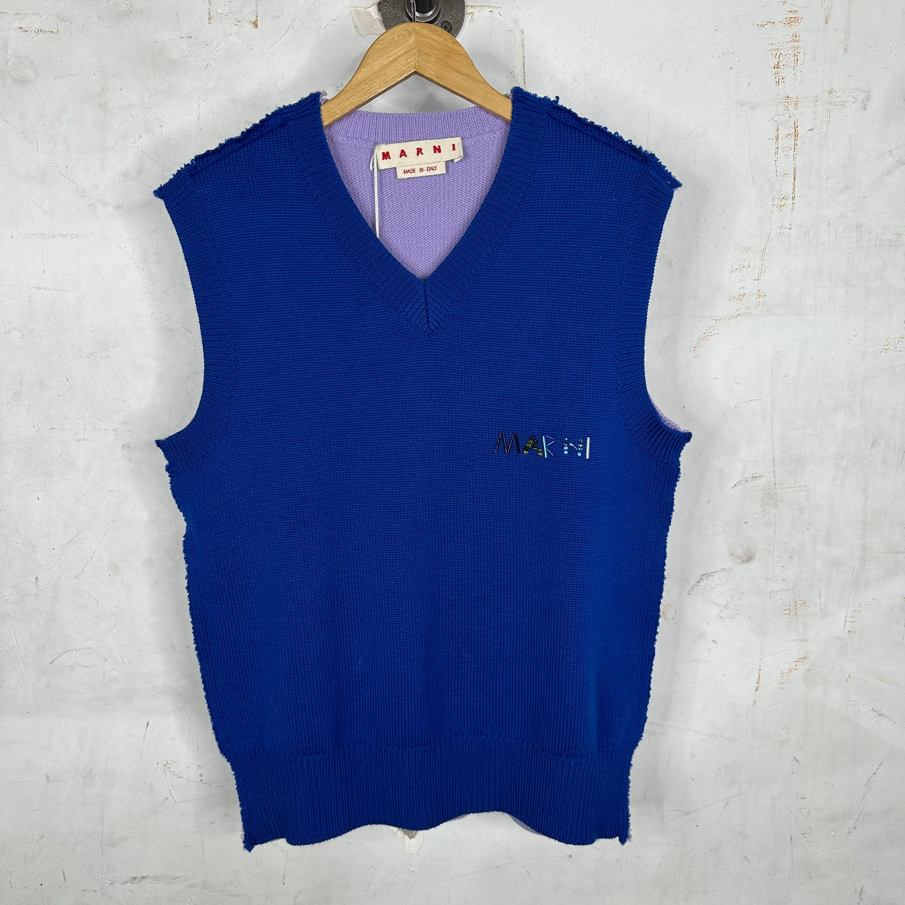 Marni Straight Stitched Sweater Vest