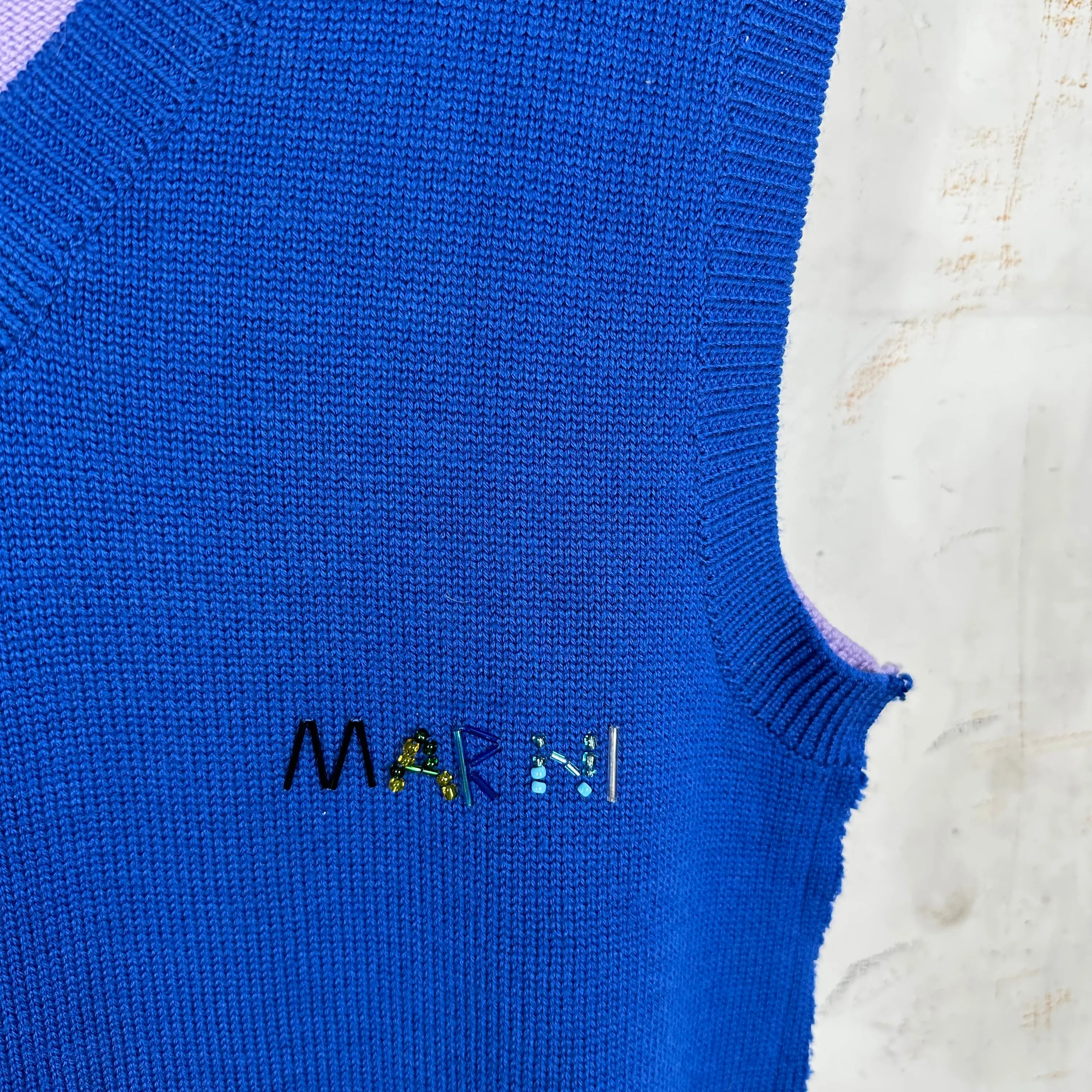 Marni Straight Stitched Sweater Vest