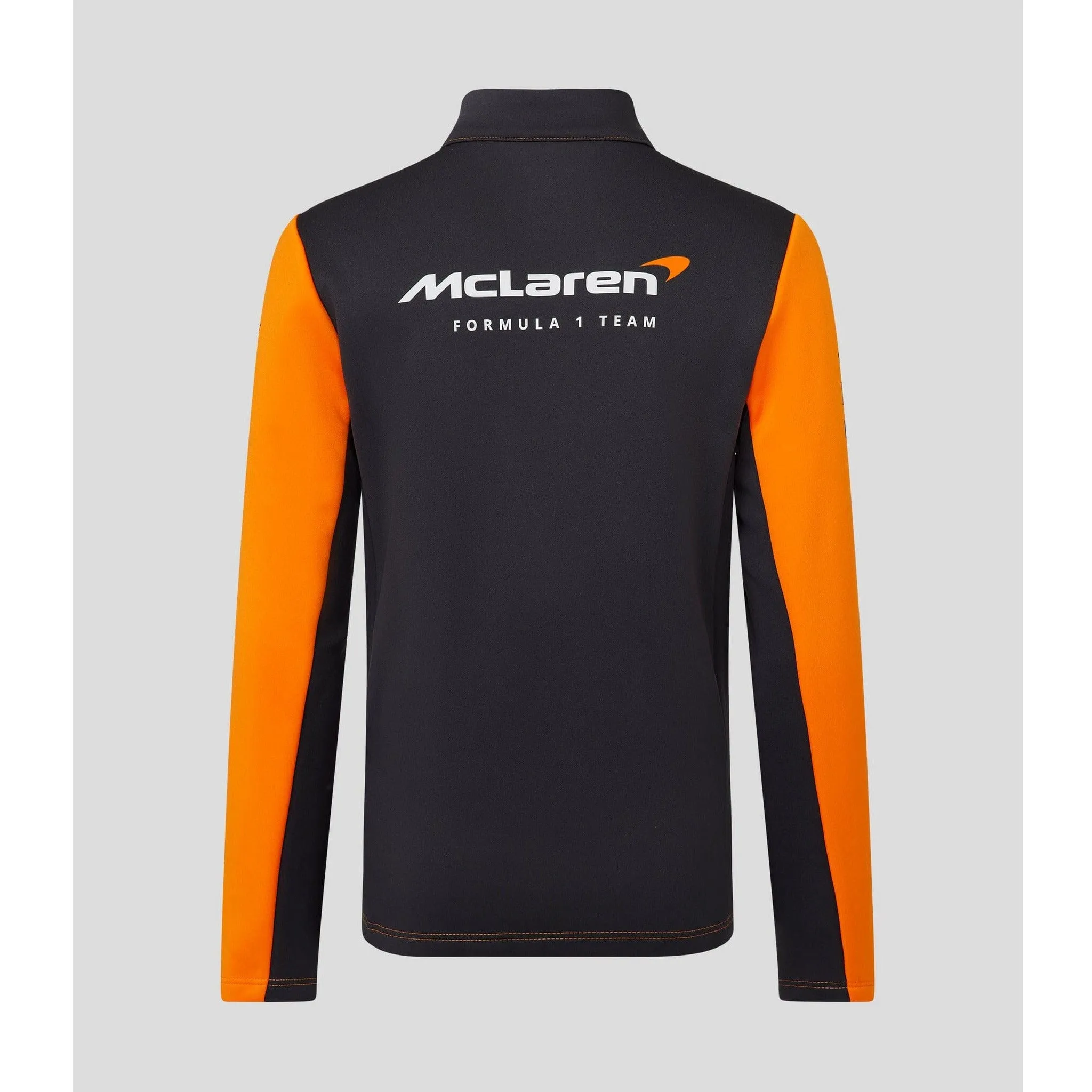 McLaren F1 Kids 2023 Team Quarter Zip Midlayer Jacket- Youth Papaya