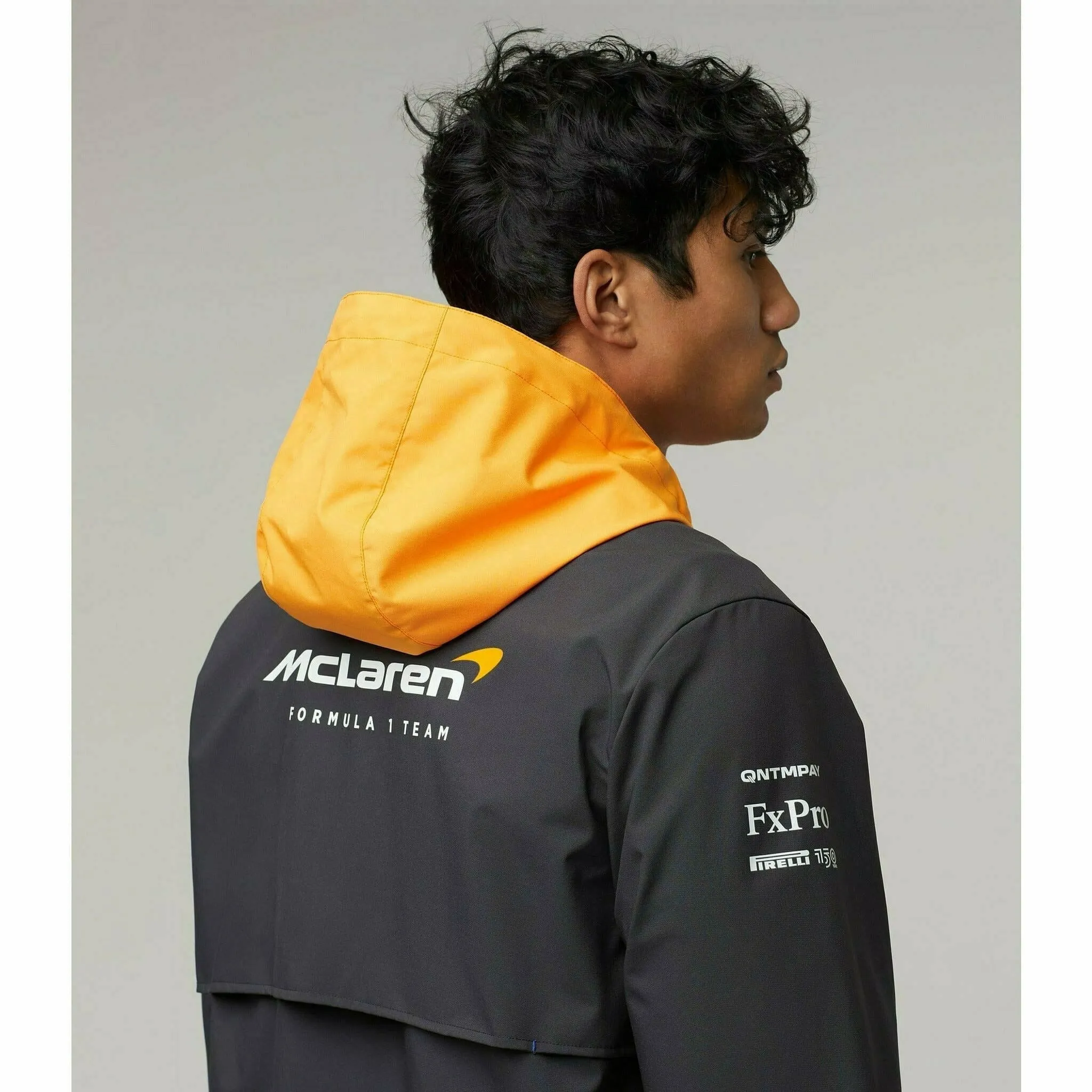 McLaren F1 Men's Team Water Resistant Jacket- Papaya