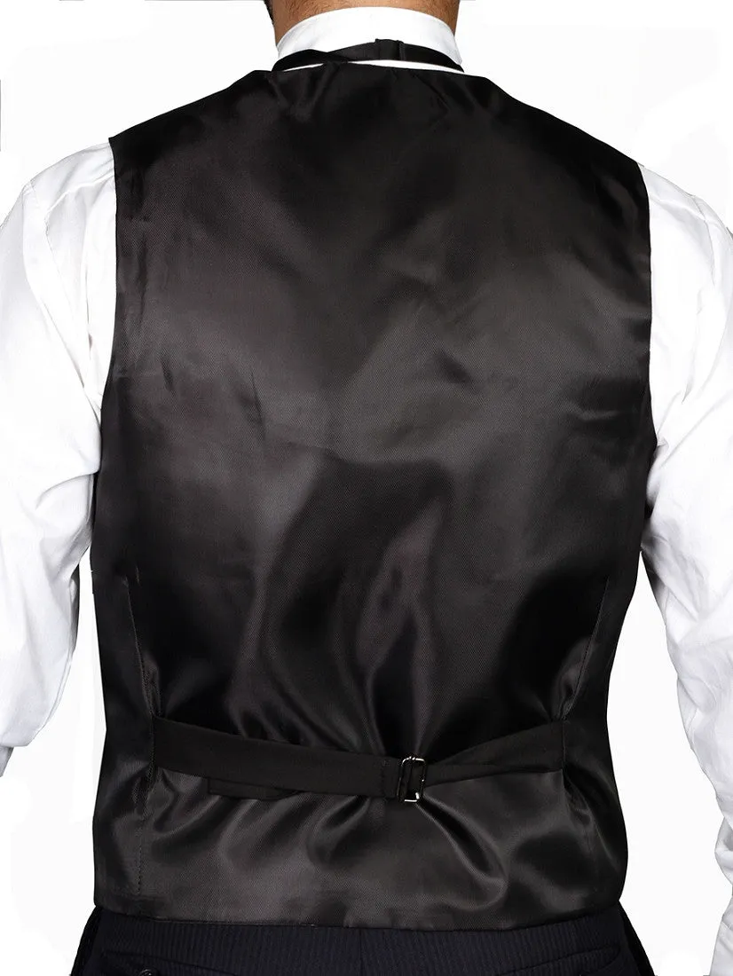 Men's Basic Black Tuxedo Vest by NYM