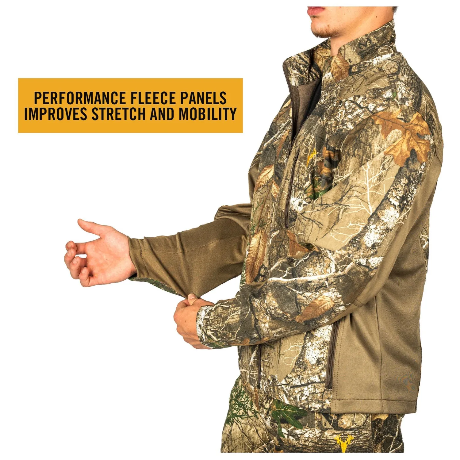 Men’s Flannel Lined Camo Hunting Jacket