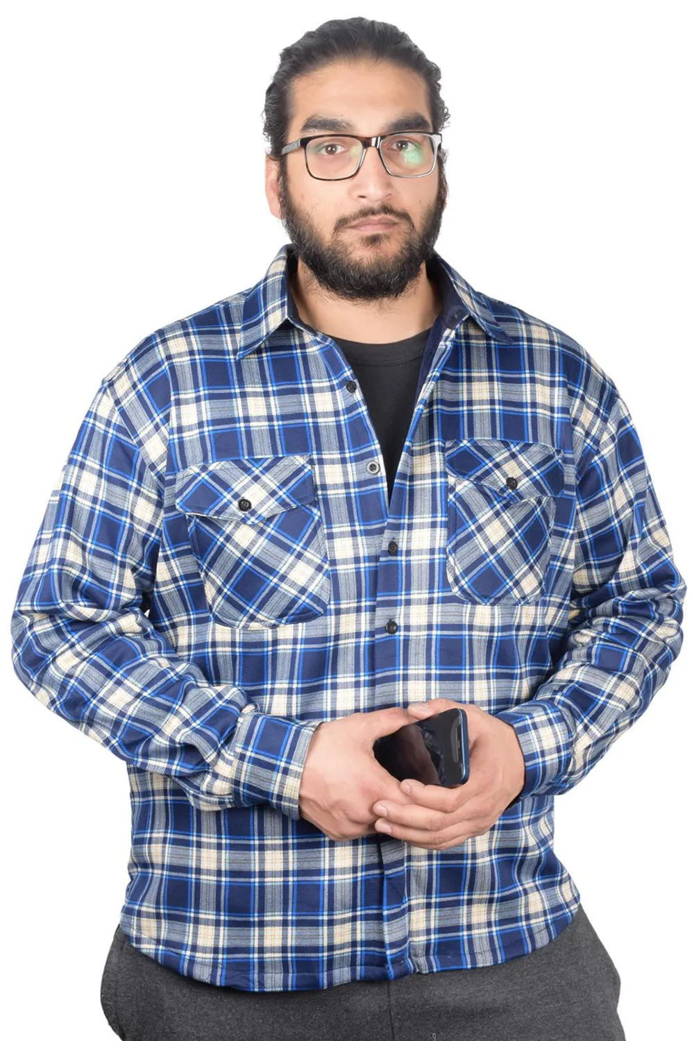 Mens Fleece Layer Winter Shirt