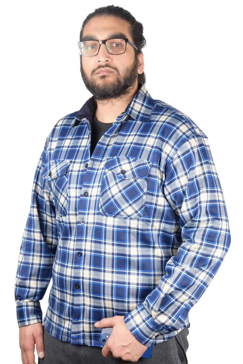 Mens Fleece Layer Winter Shirt