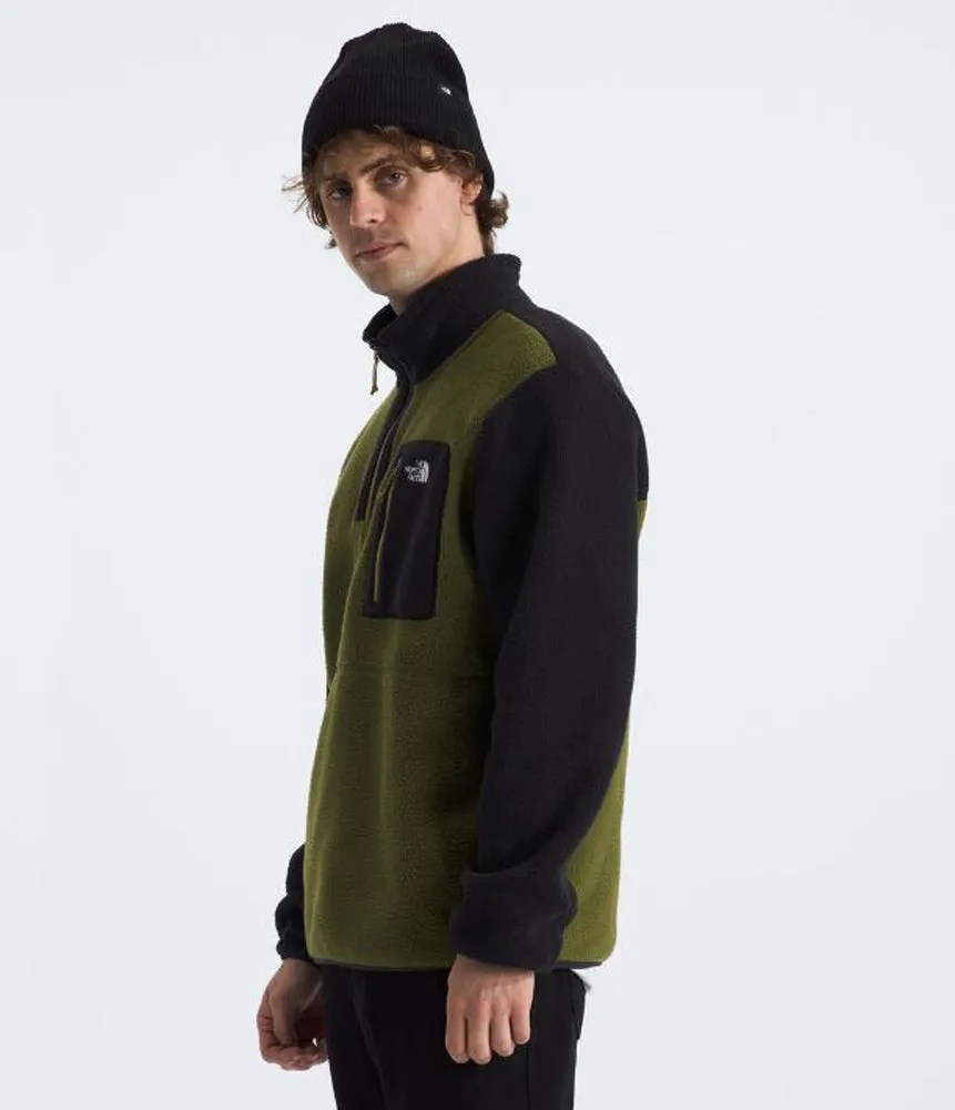 Men's Yumiori 1/4 Zip in Forest Olive/Black by The North Face