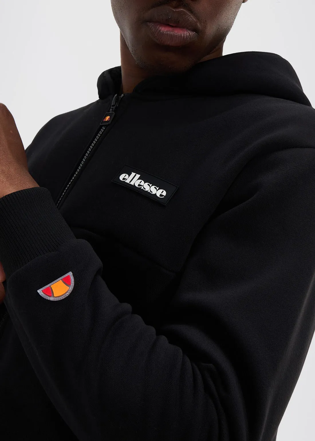 Milleros full-zip hoody - black