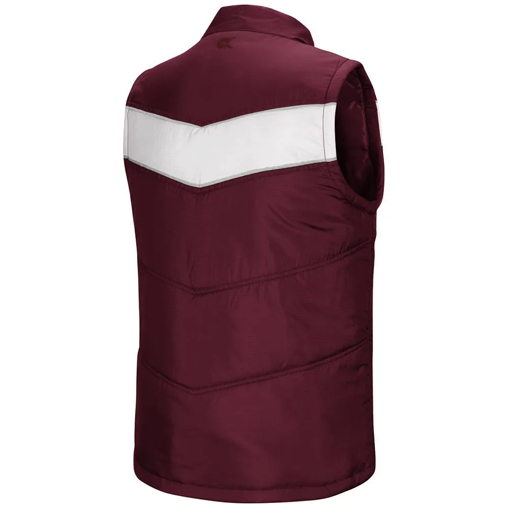 Mississippi State Bulldogs Colosseum "Red Beaulieu" Full Zip Puffer Vest