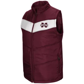 Mississippi State Bulldogs Colosseum "Red Beaulieu" Full Zip Puffer Vest