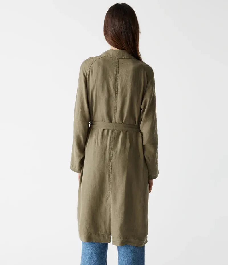 Miwnt005 Michael Stars Olive Linen Jacket