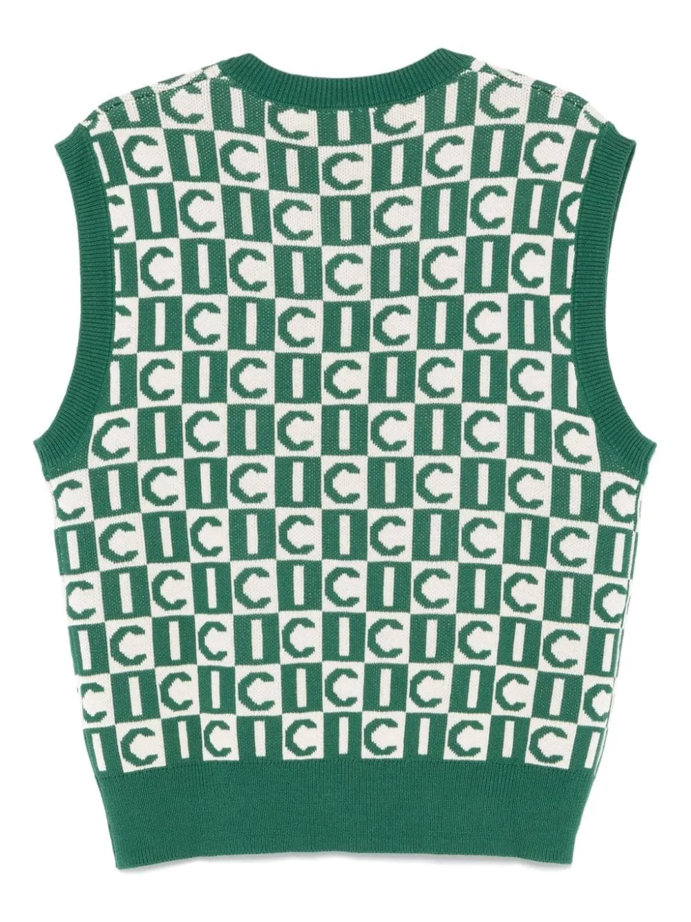 Monogram-Jacquard Knitted Vest